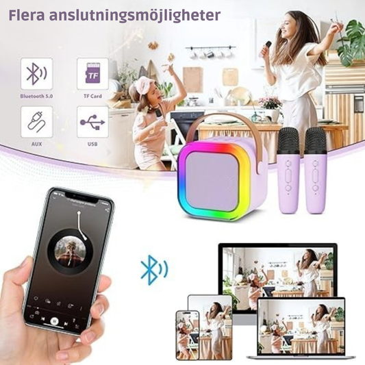 Wireless Karaoke Microphone & Speaker - For Kids and Adults
