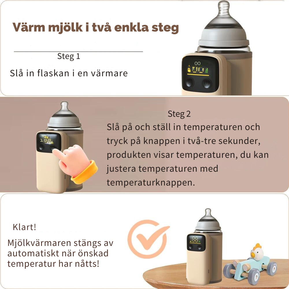 Portable bottle warmer