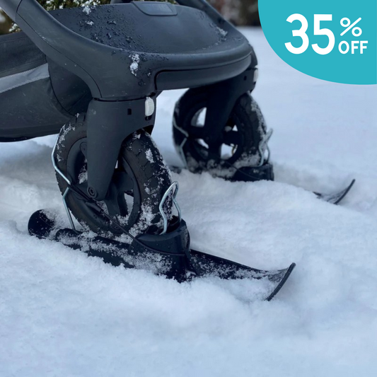 Pram skis – Skis for prams, wheelchairs, bicycles.