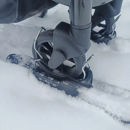 Pram skis – Skis for prams, wheelchairs, bicycles.