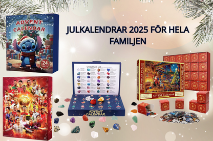 Advent calendars 2025 for the whole family - Stitch, Football, Puzzles & Crystals