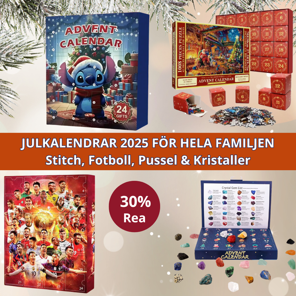 Advent calendars 2025 for the whole family - Stitch, Football, Puzzles & Crystals