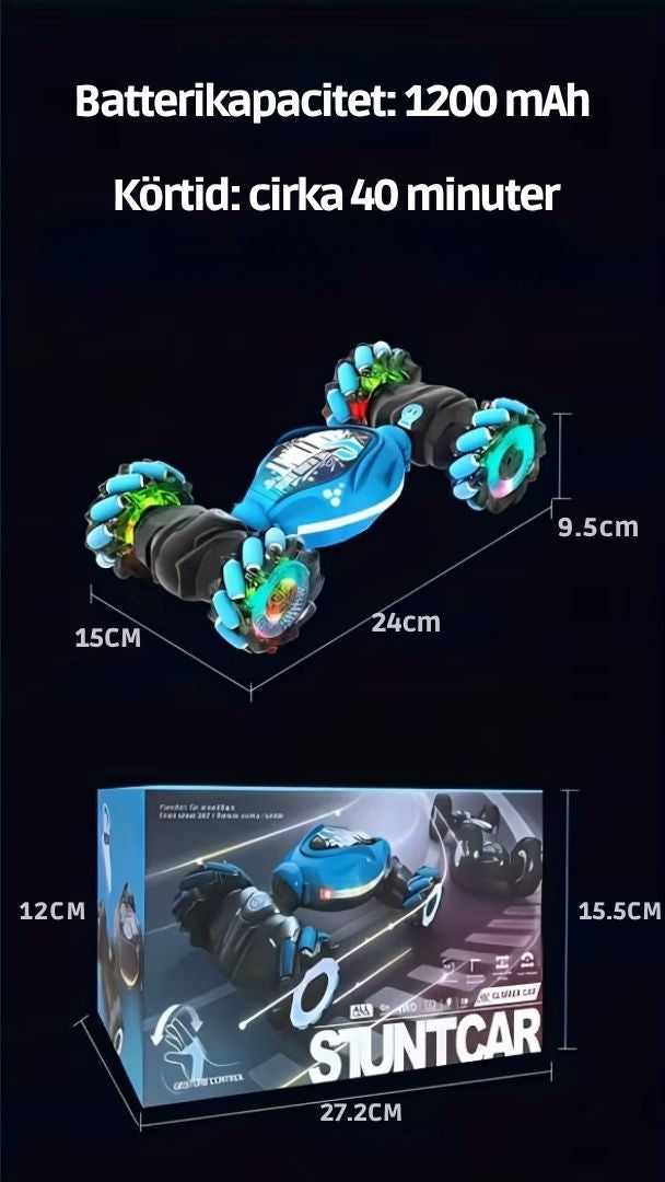 StormRacer DualControl – Stunt car controlled by hand + remote control