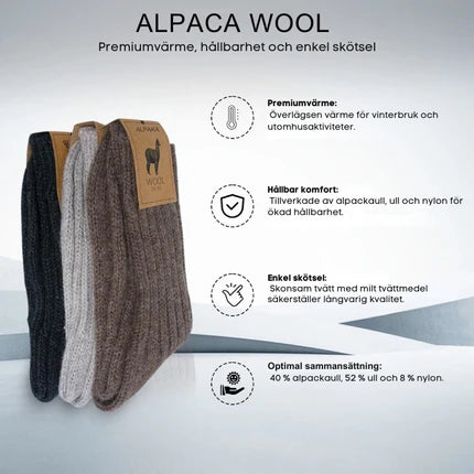 Alpaca Wool Socks - natural warmth for cold feet