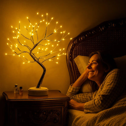 The light tree – Christmas lighting with a warm white glow