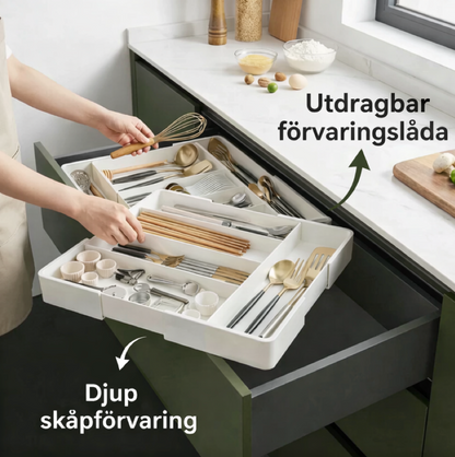 Drawer organizer with smart storage