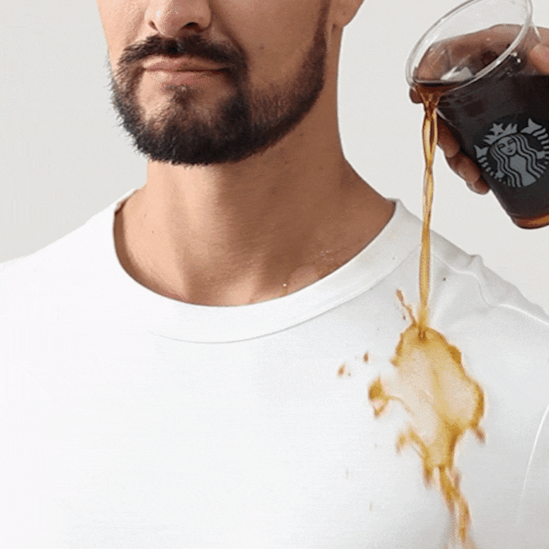 Hydrophobic T-shirt - water and stain resistant