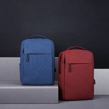 Laptop backpack with smart organization and USB port