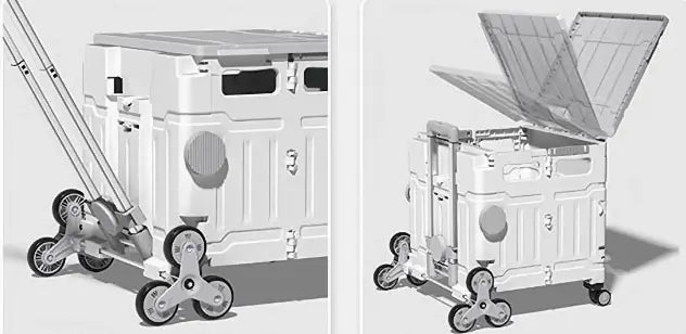 Collapsible Pull Cart with Stair Climber