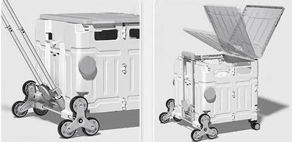 Collapsible Pull Cart with Stair Climber
