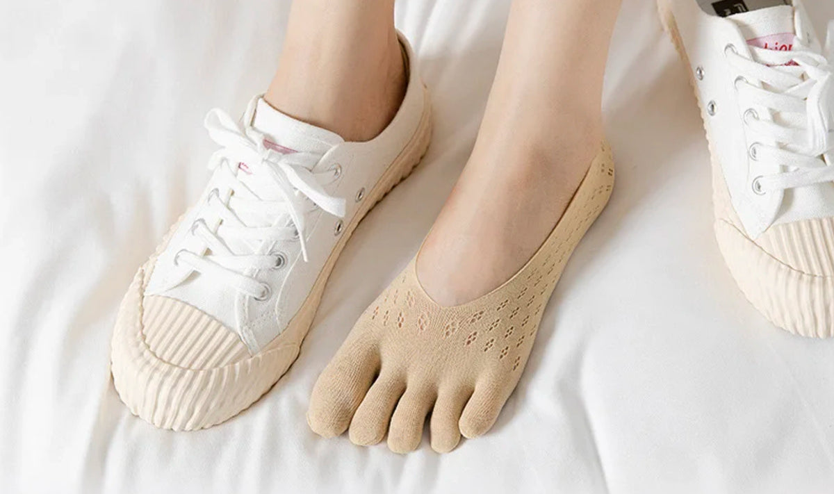 Premium Toe Socks 10-pack - Short, Breathable & Non-Slip