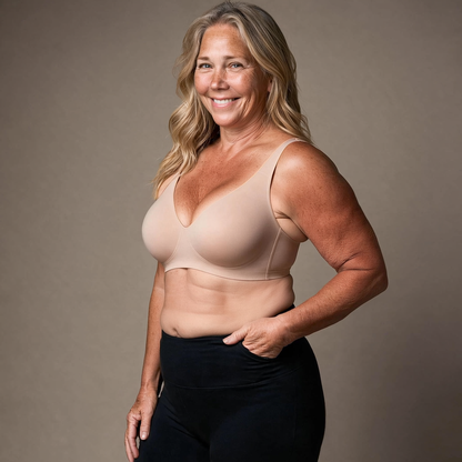 Extra Comfort - Strapless Push-Up Bra with Lift & Deep V-neckline