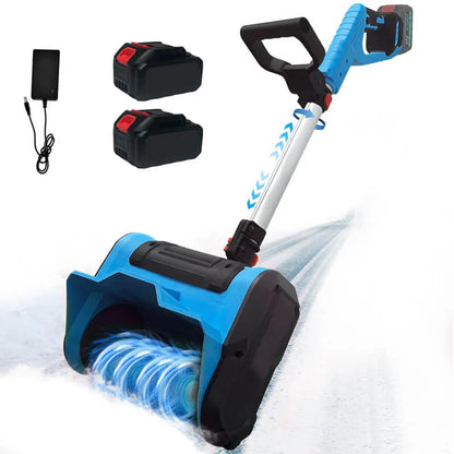 Battery powered snow shovel