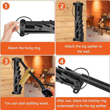 Wall-mounted Wood Splitter