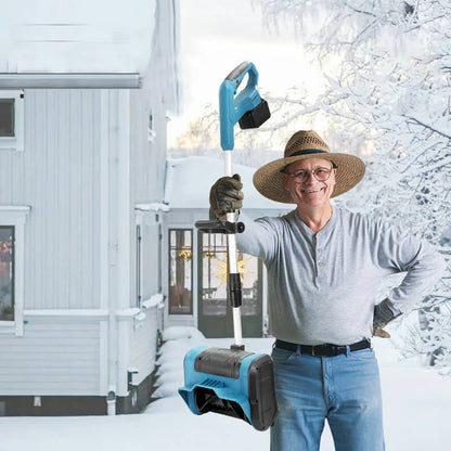 Battery powered snow shovel