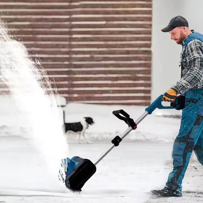 Battery powered snow shovel