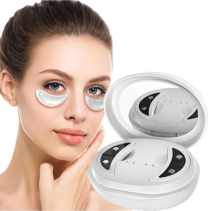 Electronic eye patches with red light and micro current - against dark circles