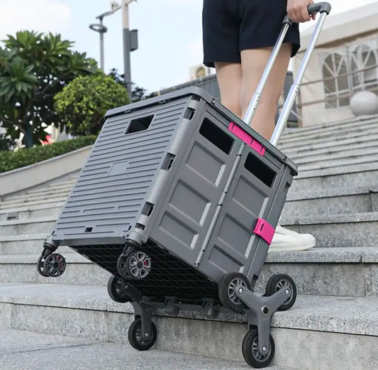 Collapsible Pull Cart with Stair Climber