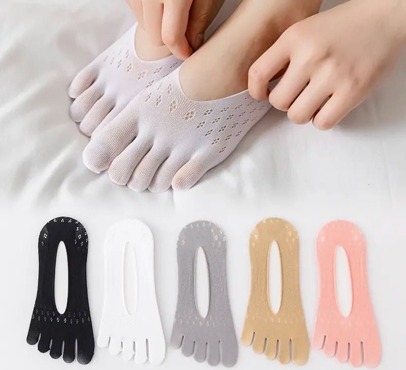 Premium Toe Socks 10-pack - Short, Breathable & Non-Slip