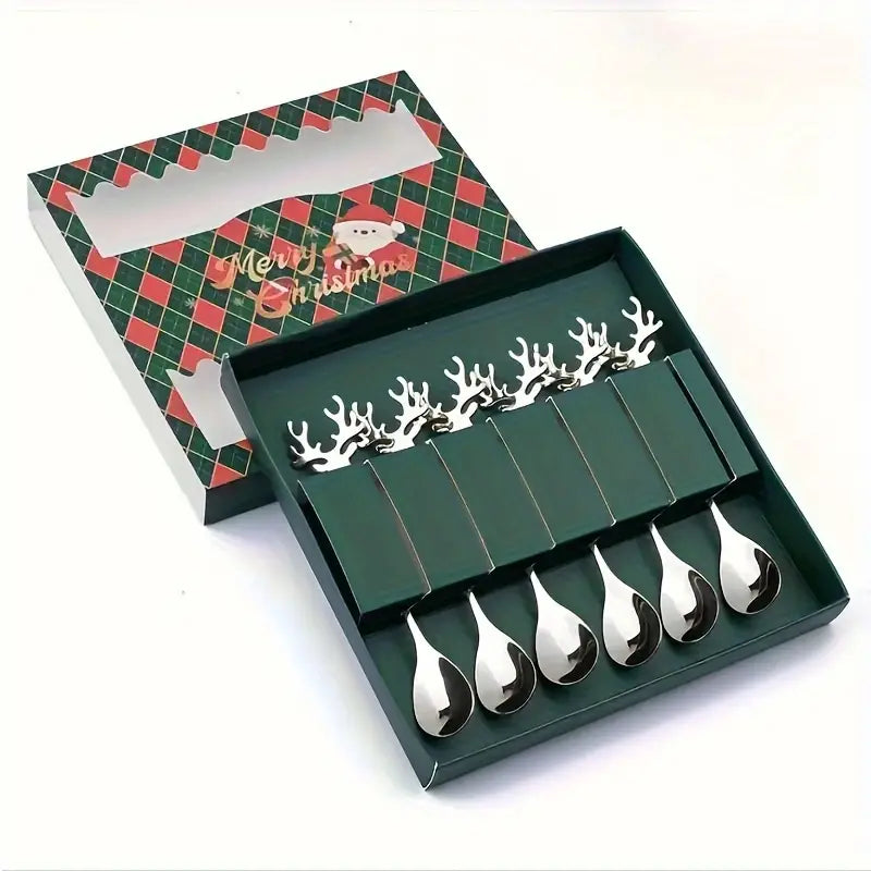 Christmas coffee spoon Moose