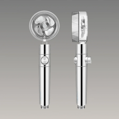 Turbo Shower Head - Complete Set with 3 Filters
