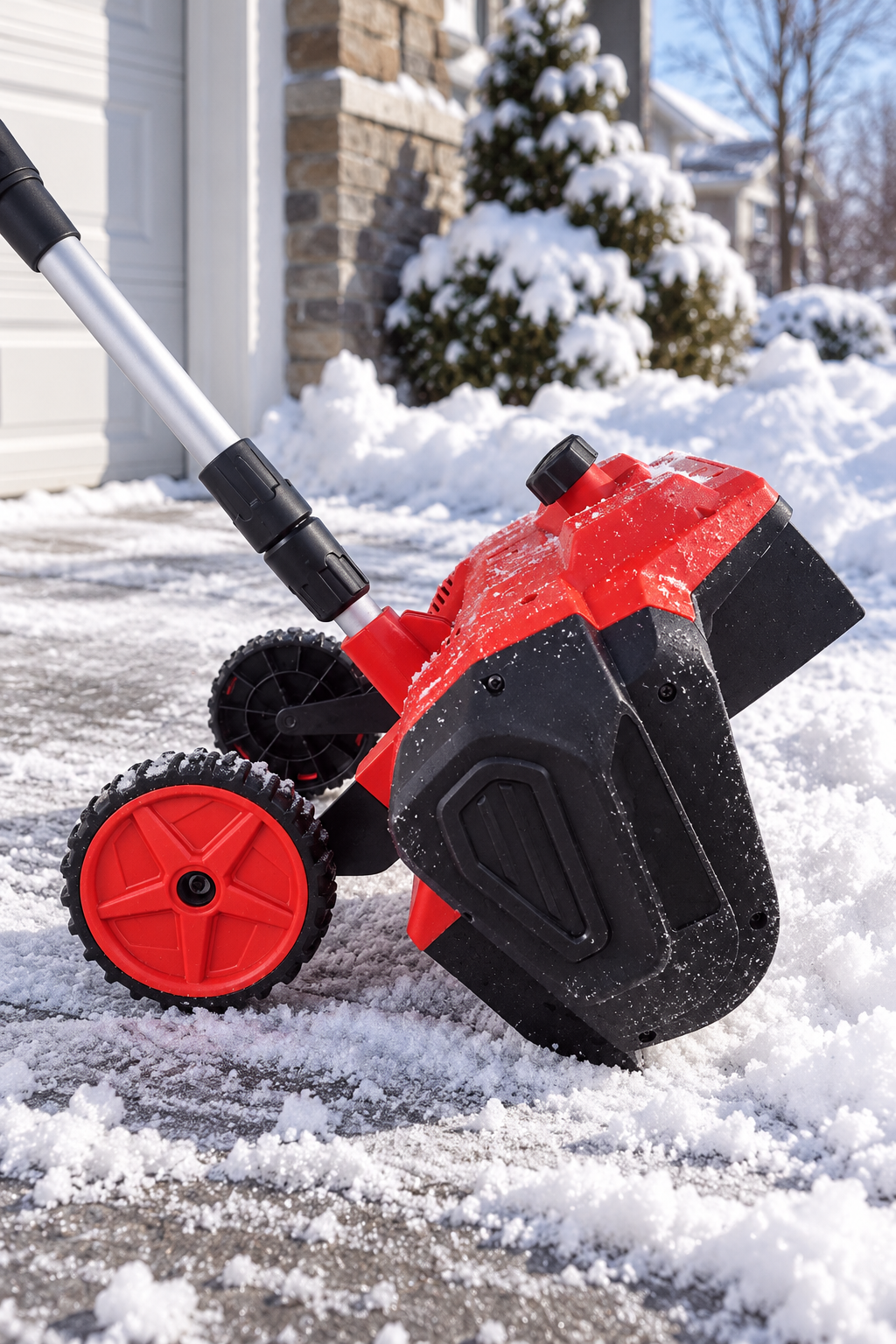 Snöskovel 2.0 med hjul framifrån