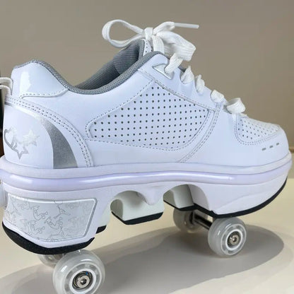Sneakers with wheels - GlideStep 2-in-1 roller shoes