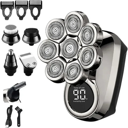 Exclusive 6-in-1 shaver - grooming kit for head and face