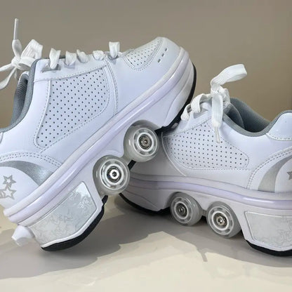 Sneakers with wheels - GlideStep 2-in-1 roller shoes
