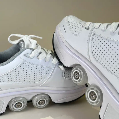 Sneakers with wheels - GlideStep 2-in-1 roller shoes