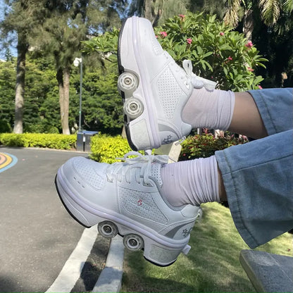 Sneakers with wheels - GlideStep 2-in-1 roller shoes